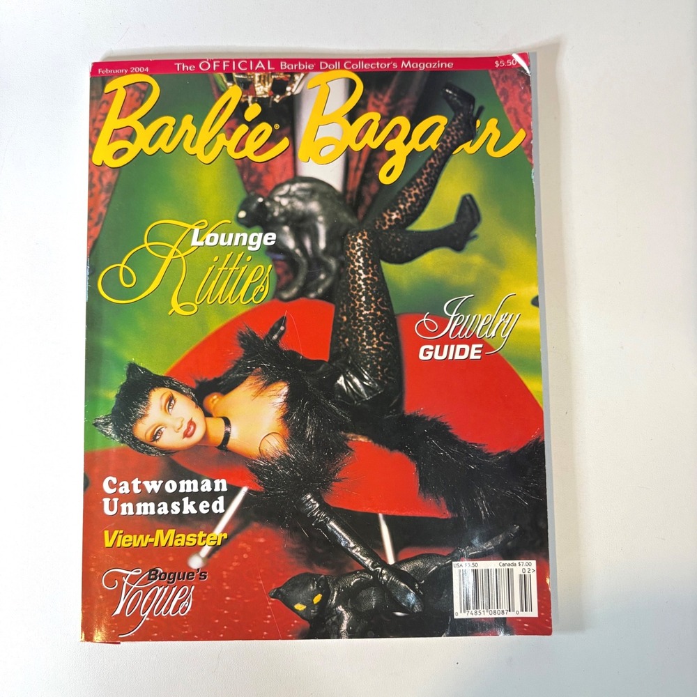 Barbie Bazaar Magazine February 2004 Lounge Kitties Catwoman Jewelry Guide